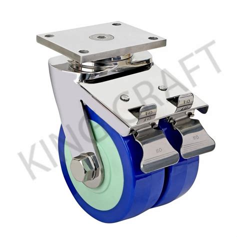 SS Twin And Heavy Duty Caster - SS304HD/50X25/PT/PU Heavy Duty ...