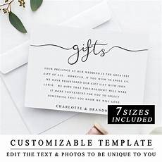 Wedding Registry Free Gifts by Printable Wedding Gift Registry Template Wedding Insert Etsy Wedding Registry Free Gifts