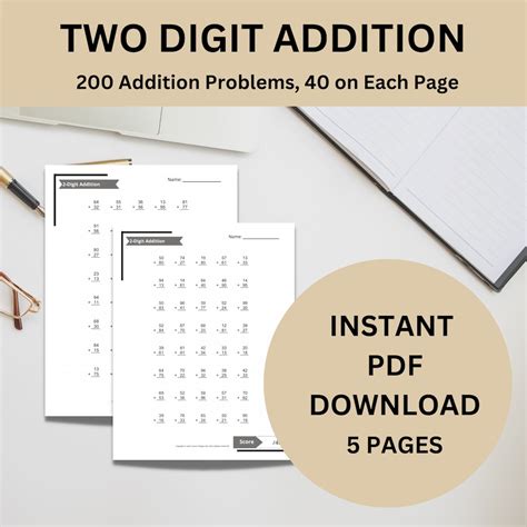 Image result for 2-Digit Addition PDF