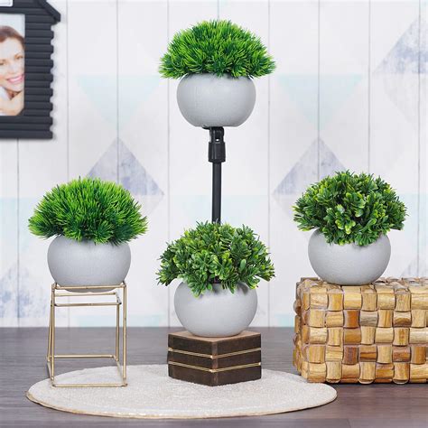 Buy Dekorly® Artificial Potted Plants Bathroom Fake Plant Office Table ...