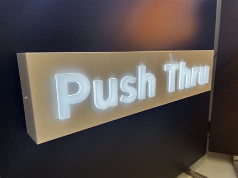 Push-Through Letters - Sign House Inc