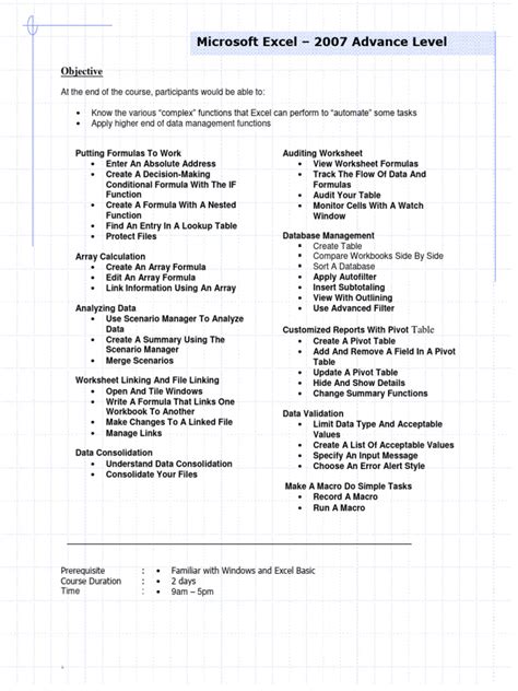 2007 Advanced Excel Tutorial 的图像结果