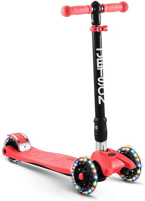 Buy JETSON Twin Folding 3-Wheel Kick Scooter- Light-Up Wheels, Lean-to ...