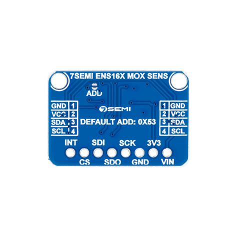 7Semi ENS160 Air Quality Sensor Breakout Board with VOC & eCO₂ Sensing ...