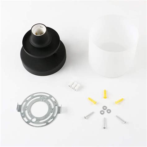 Buy Pathson Modern Ceiling Light Fixture with White Glass Shade, 1 ...