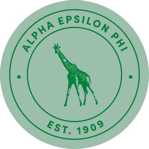 Alpha Epsilon Phi Sorority Car Decal Sticker- Full Color Circle Logo ...