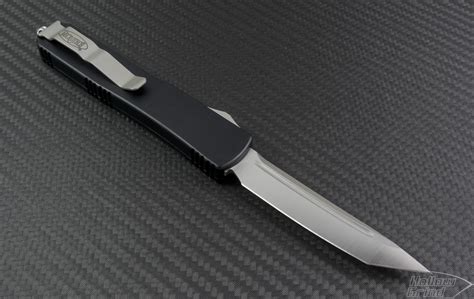Microtech Knives Ultratech T/E Automatic OTF D/A Knife (3.44in Satin Plain ELMAX) 123-4-2014 ...