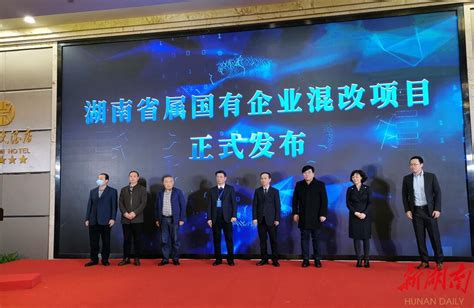 湖南省属国企83个混改项目集中发布 涉及多个领域 - 湖南产业 - 新湖南