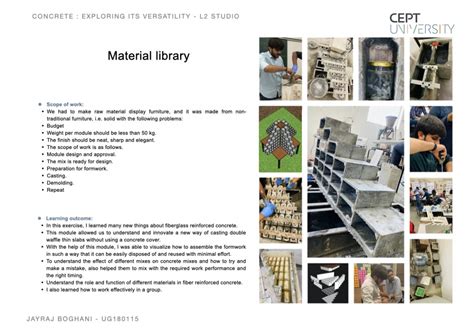 CONCRETE - EXPLORING ITS VERSATILITY | CEPT - Portfolio