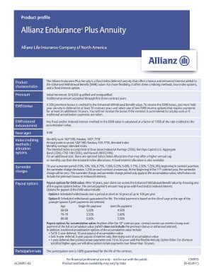 Allianz Endurance Plus - Fill Online, Printable, Fillable, Blank ...