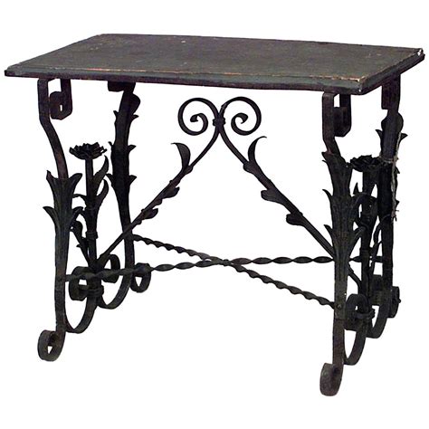 Narrow Wrought Iron Side Table at Isla Lascelles blog
