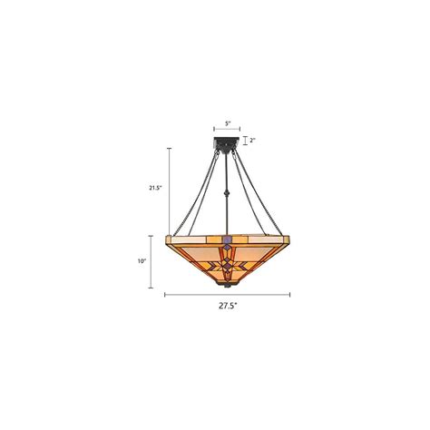 LITFAD Mission Style LED Pendant Light 27.5 Wide India | Ubuy