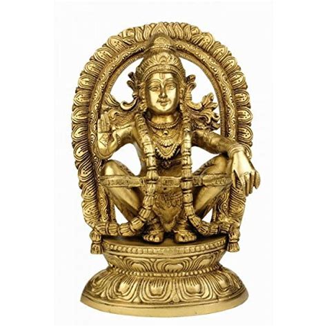 Redbag Lord Ayyappa Brass Figure (30.48 cm, 20.96 cm, 10.8 cm) : Amazon ...