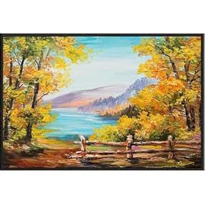 Eurotex Canvas Framed paintings for living room Landscape Wall Painting ...