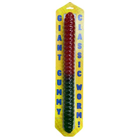 World's Largest Gummy Worm Cherry / Sour Apple 26 Inches 2lb 1ct (NEW ...