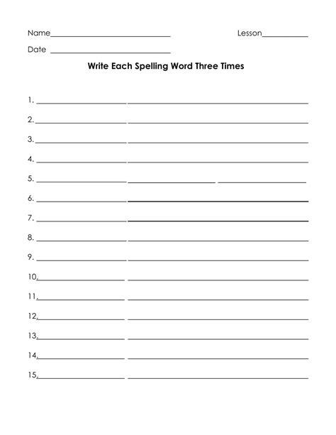Spelling Word Practice - Worksheet Digital - Worksheets Library
