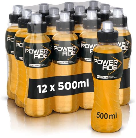 Powerade Orange Sport Drink – 12 Bottiglie da 500 ml, Bevanda Isotonica ...