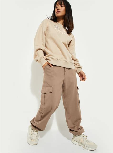 Buy URB_N Women Solid Cargo Joggers Online at just Rs. 1199.0 ...