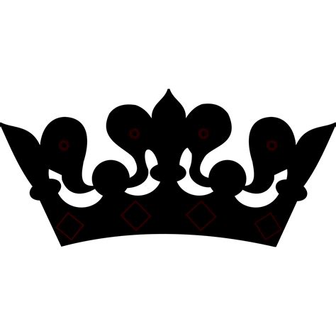 Queen Black Crown PNG Transparent Background