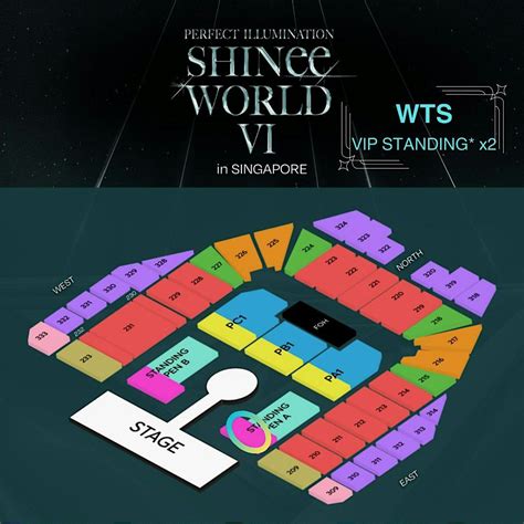 SHINee WORLD VI [PERFECT ILLUMINATION] in SINGAPORE VIP Standing x2 ...