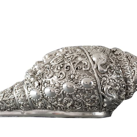 Silver Plated Ganesha Shankh - Small | Beliram Exclusive