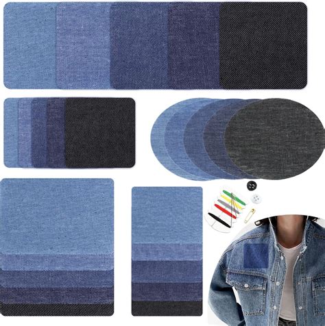 Amazon.com: Iron-on Patches for Clothes. Denim Patches to Repair or ...