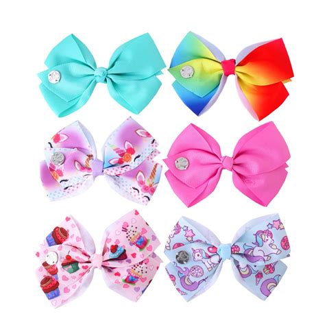 Melbees by Yellow Chimes Hair Clips for Girls 6 Pcs Bow Hair Clips ...