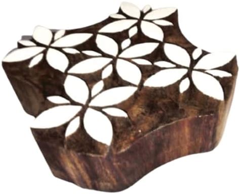 wooden block stamps Textile Printing Block Henna Block Scrapbook Home ...