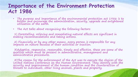 Environment protection act and rules | PPTX