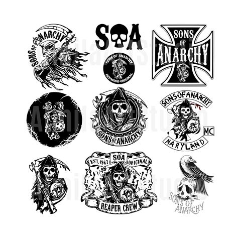 Sons of Anarchy Svg Bundle SAMCRO SVG Bundle Svg Png Dxf - Etsy New Zealand