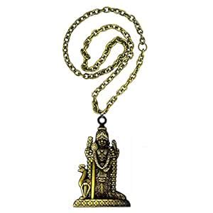 AFH Lord Murugan Kartikeya Tamil Om VEL Bronze Idol Religious Décor Car ...