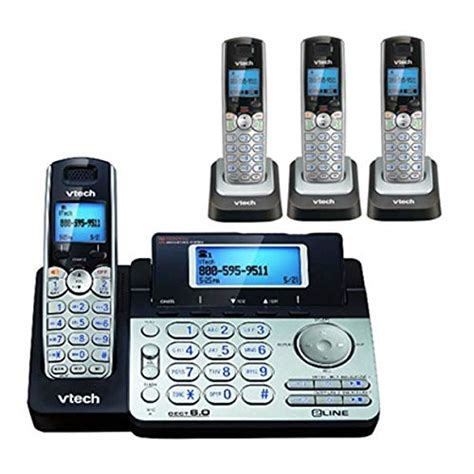 VTech DS6151 2-Line Expandable Cordless Phone with Digital Answering ...