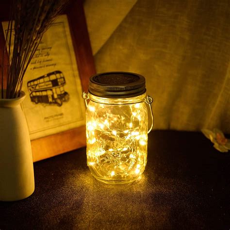 Image result for Solar Mason Jar String Lights