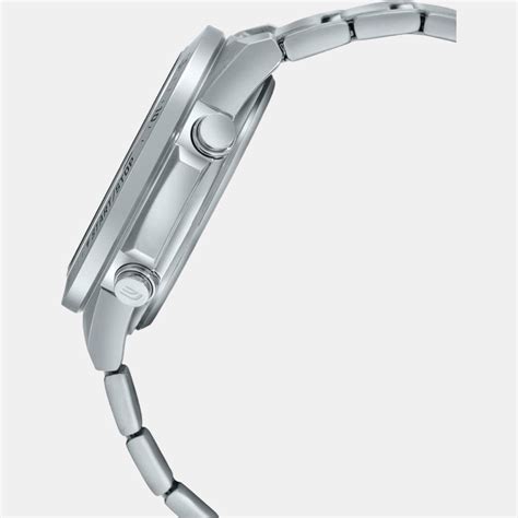 Casio Edifice Men Quartz Black Dial Chronograph Stainless Steel Watch ...