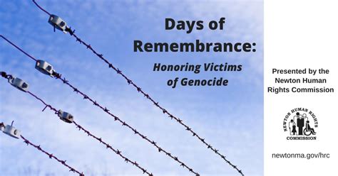 Days of Remembrance | City of Newton, MA