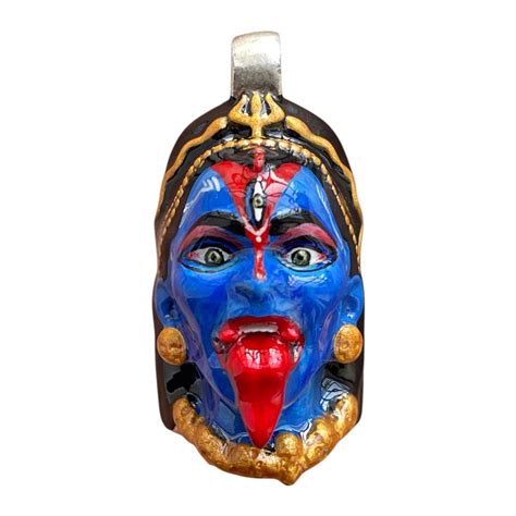 925 Silver Kali Face Pendant with Kali Yantra – Goyani