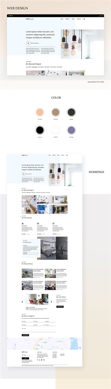 网页设计练习 Web Design Practice 01|网页|企业官网|Senyu_ - 原创作品 - 站酷 (ZCOOL)