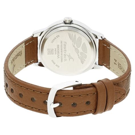 Fastrack Tropical Waters Quartz Analog Green Dial Leather Strap Watch ...