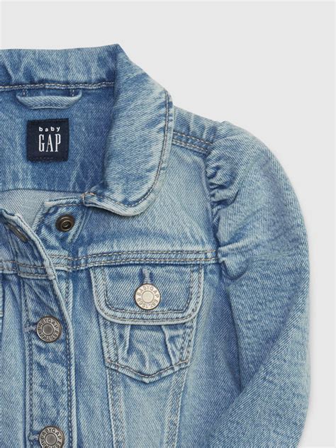 Baby Cotton Puff Sleeve Denim Jacket | Gap