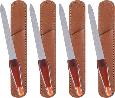 Amazon.com : Metal Nail Files For Natural Nails 6 Pack Diamond Nail ...