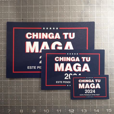Chinga Tu MAGA 2024 Blue Sticker - Etsy