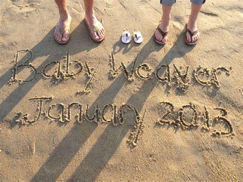 Ideas Beach Pregnancy Announcement Beach Baby Announcement Baby | Early ...