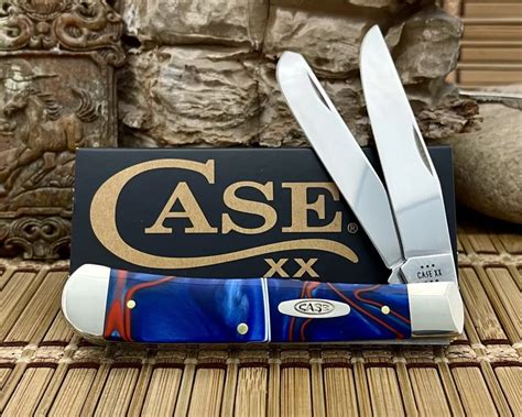 Case XX USA Patriotic Kirinite 11200 Stainless Trapper Pocket Knife ...
