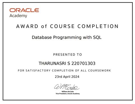 Oracle Database Programming with SQL 的图像结果