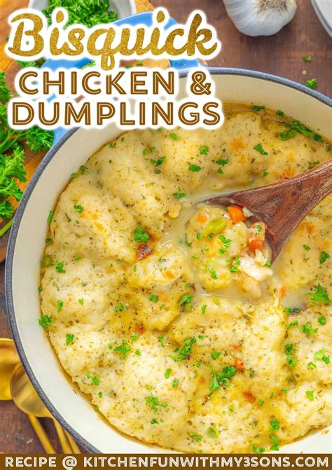 Bisquick Chicken and Dumplings l Kitchen Fun With My 3 Sons