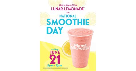 Planet Smoothie Offers FREE Smoothies Nationwide in Celebration of ...