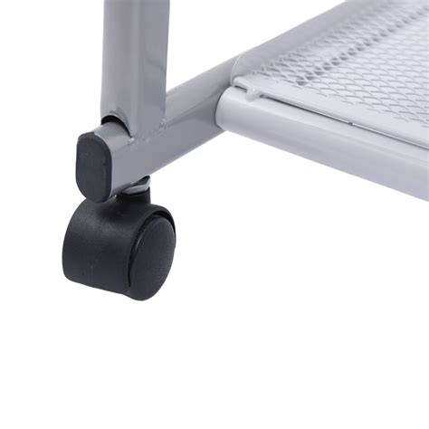 Rolling Magazine Rack Floor Standing Brochure Display Stand Holder for ...