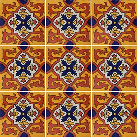 Color y Tradicion 9 Mexican Tiles 4" x 4" Hand Painted Talavera C120 ...