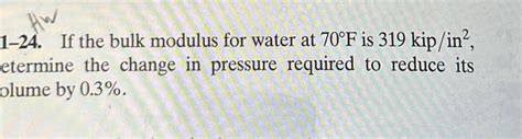 Image result for Bulk Modulus of Water Application