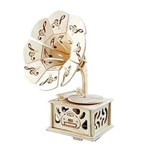 FidgetGear DIY Gramophone Music Box Phonograph Music Box Creative ...